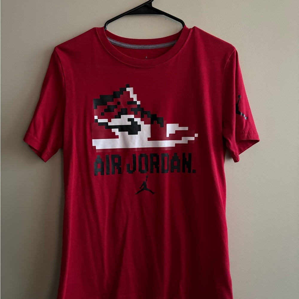 Jordan Pixelated Red Tee